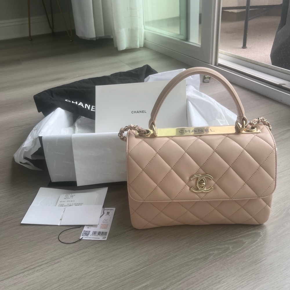 Chanel trendy with top handle